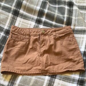 Brown Mini Skirt
